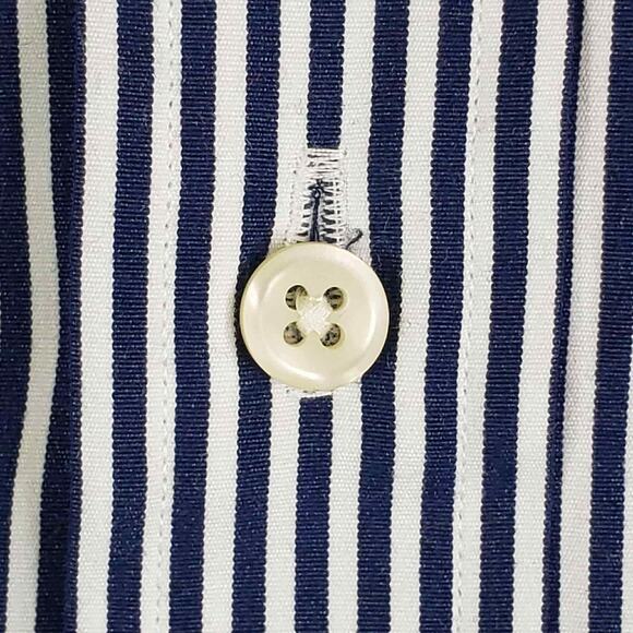 Polo Ralph Lauren Shirt Striped Oxford LS Button Down Blue Mens Size XL New - Picture 5 of 13